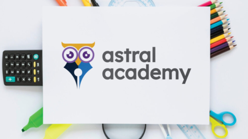 astral academy logo design by alligner