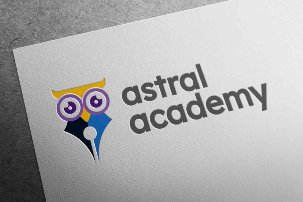 Logo design agency alligner kolkata astral academy