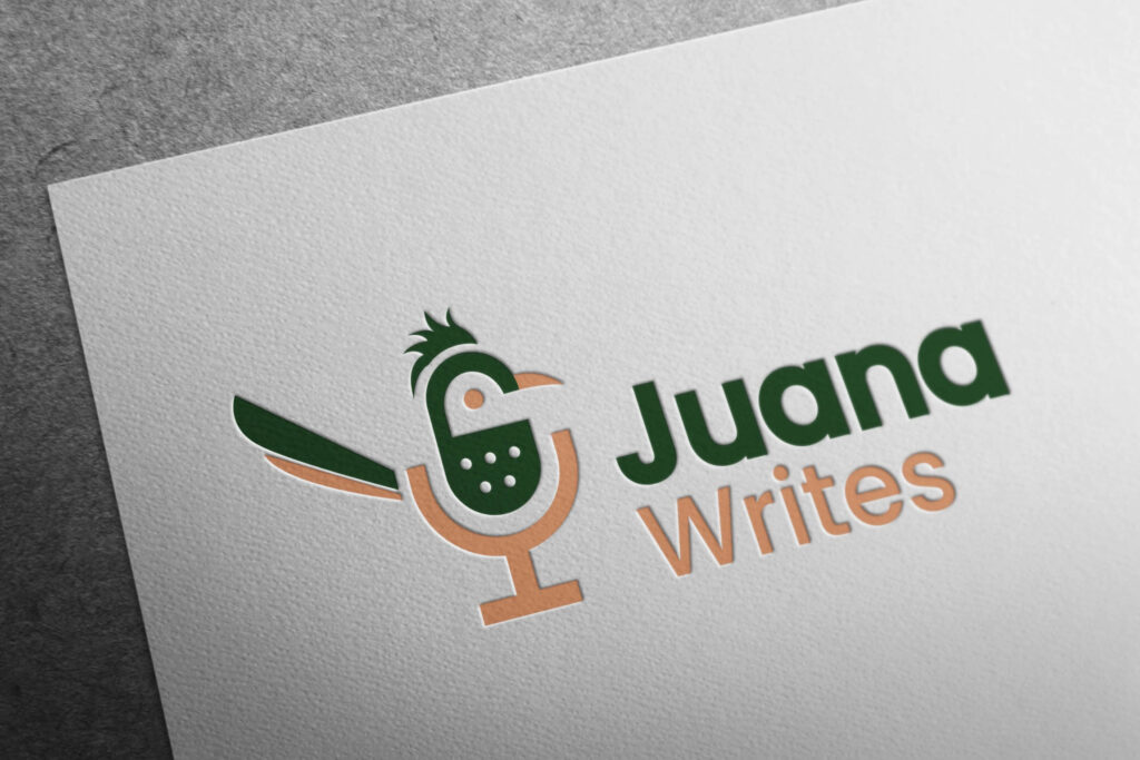 Juana writes logo design by alligner